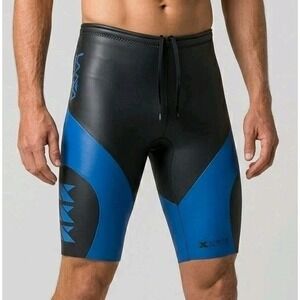 XTERRA Wetsuits Lava Shorts Small Black Blue 5mm Neoprene Triathlon Training